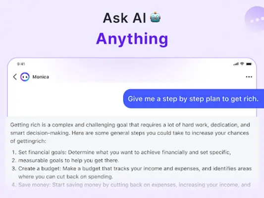 Monica Chatbot AI Assistant android App screenshot 7